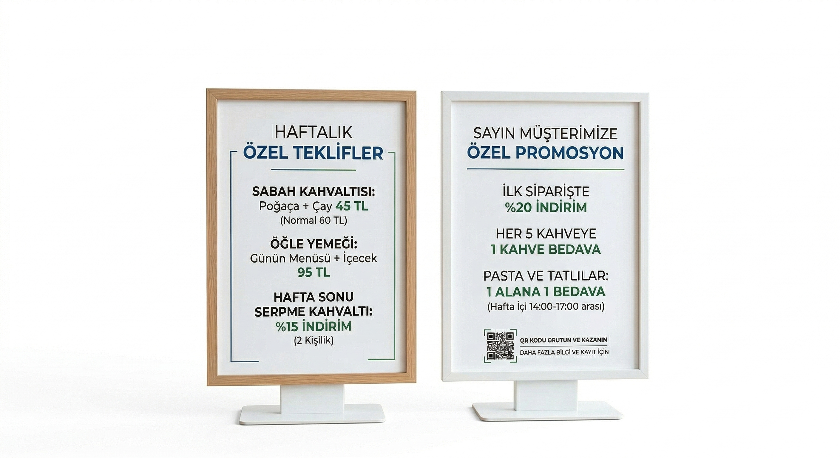 Restaurant ve Cafe Menüleri