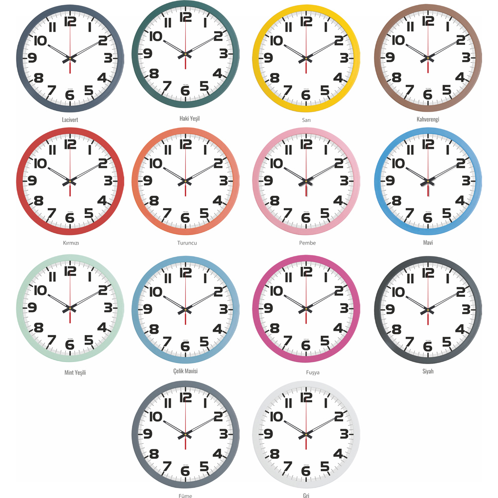 12215TRN Duvar Saatleri (30 cm)