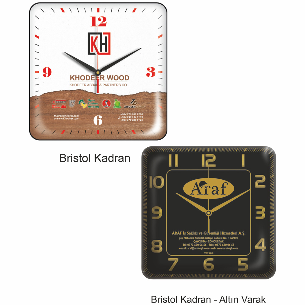 12245AVR Duvar Saatleri (35x35 cm)