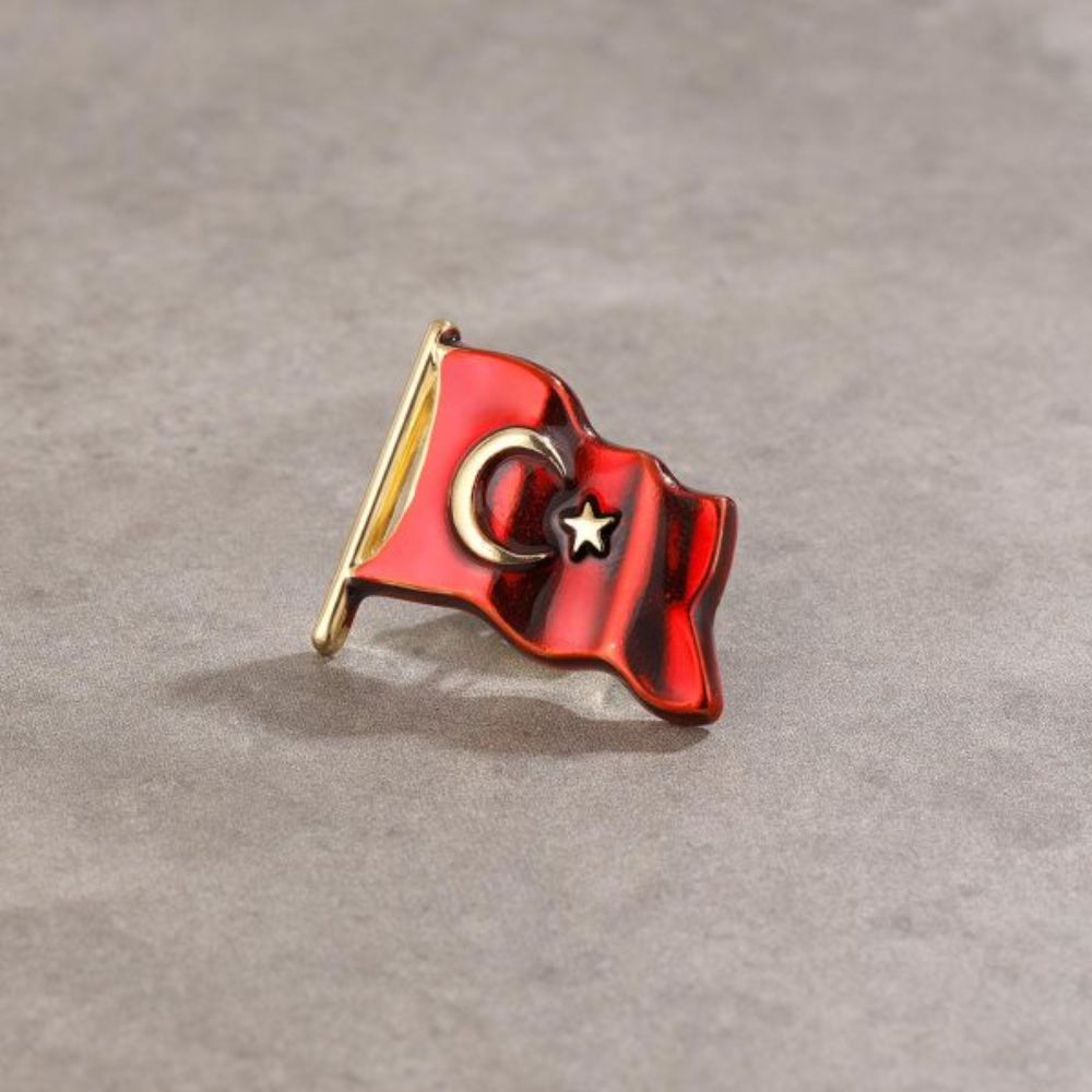 8360TRY Türk Bayrağı Rozet